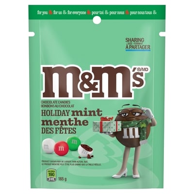 M&M's Chocolate Candies Holiday Mint Sharing Size 165 g, $3.93/100g