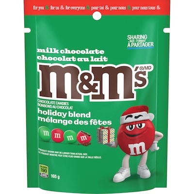 M&M's Chocolate Candies Milk Chocolate Holiday Blend Sharing Size 165 g, $3.63/100g