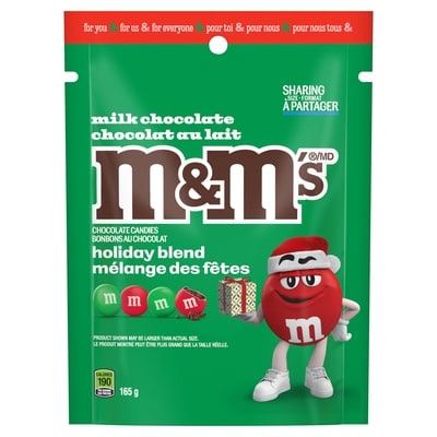 M&M's Chocolate Candies Milk Chocolate Holiday Blend Sharing Size 165 g, $3.93/100g
