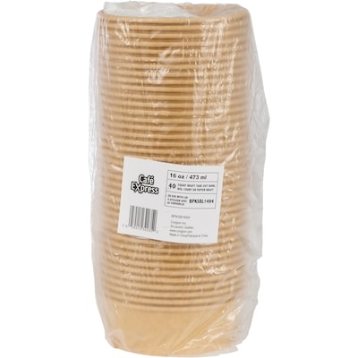 null Bol squat en papier de 16po 40/Pqt 1 ea, 6,49 $/1ch