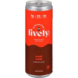 LIVELY Prebiotic Pop Cool Cola 355 ml, $0.93/100ml