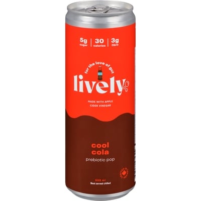 LIVELY Prebiotic Pop Cool Cola 355 ml, $0.93/100ml