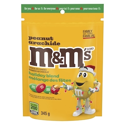 M&M's Christmas Peanut Milk Chocolate Red & Green Bowls 345 g, $3.77/100g