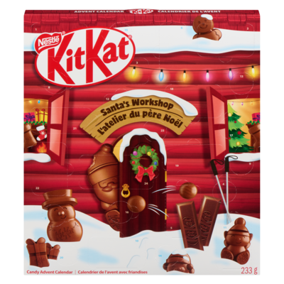 Nestlé Kit Kat Advent Calendar, Santa's Workshop 233 g, $6.87/100g