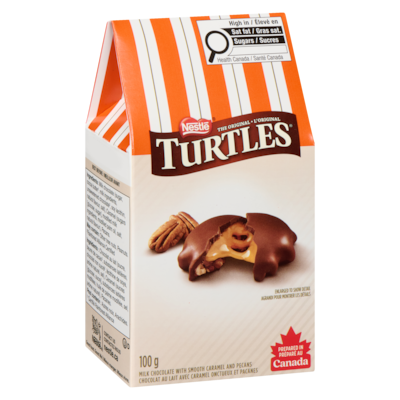 Chocolat au lait avec caramel onctueux et pacanes