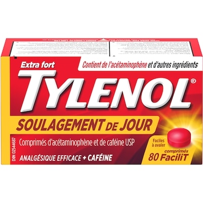 Tylenol Soulagement de jour 80 ea, 0,19 $/1ch