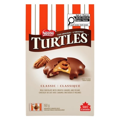 Nestlé Turtles Chocolats Recette Classique, Sac À Partager 160 g, 6,24 $/100g