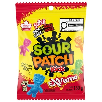 Maynards Sour Patch Kids, friandises extrêmes, aigres puis doux, Partagez la joie de la gourmandise moelleuse avec vos amis 150 g, 2,46 $/100g