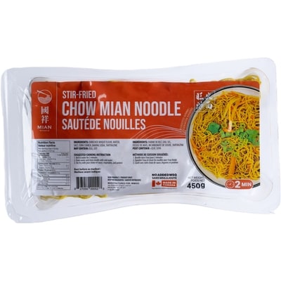 Mian Noodle Stir-Fried Chow Mian Noodles 450 g, $0.78/100g