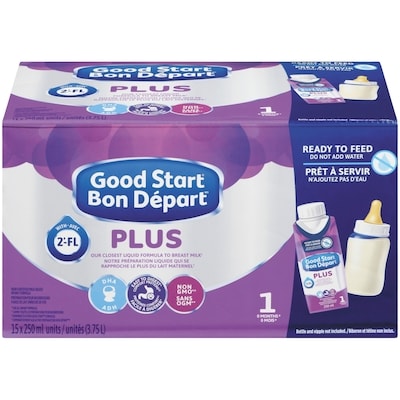 Nestlé Lait liquide Good Start Plus pour bébé 0+ 15x250.0 ml, 1,68 $/100ml