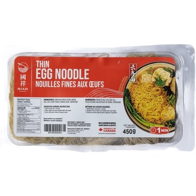 Mian Noodle Thin Egg Noodles 450 g, $0.78/100g