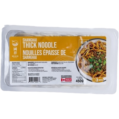 Mian Noodle Shanghai Thick Noodles 450 g, $0.78/100g