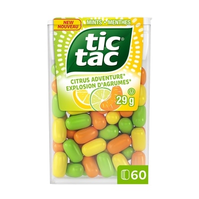 Tic Tac Mints, Citrus Adventure, Mint Candy, 60 Pills 29 g, $7.55/100g