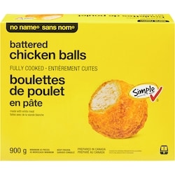 No Name Battered Chicken Balls, Fully Cooked 900 g, $1.33/100g