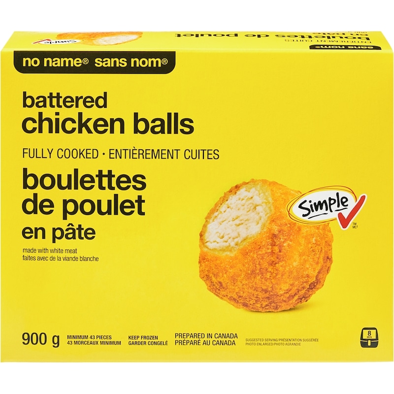 Battered Chicken Balls, Fully Cooked