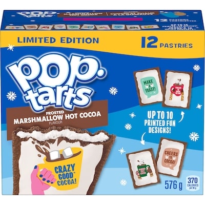 Kelloggs Pastries Frosted Marshmallow Hot Cocoa Flavour Limited Edition 576 g, $1.70/100g