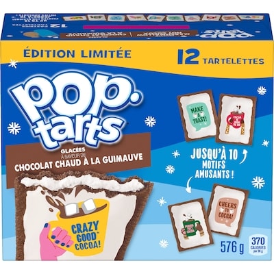 Kellogg’s Tartelettes glacées à saveur de chocolat chaud à la guimauve édition limitée 576 g, 1,70 $/100g