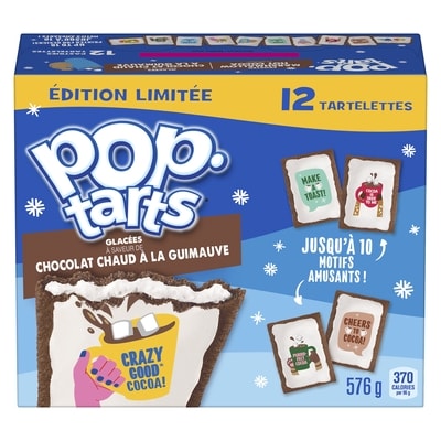 Kellogg’s Tartelettes glacées à saveur de chocolat chaud à la guimauve édition limitée 576 g, 1,70 $/100g