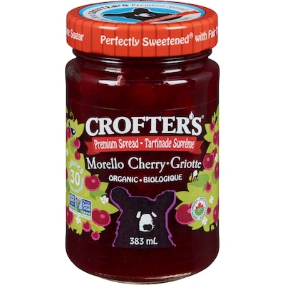 Crofter's Premium Spread Morello Cherry Organic 383 ml, $1.64/100ml