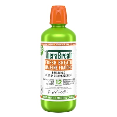TheraBreath Oral Rinse Fresh Breath Mild Mint 1 l, $2.30/100ml