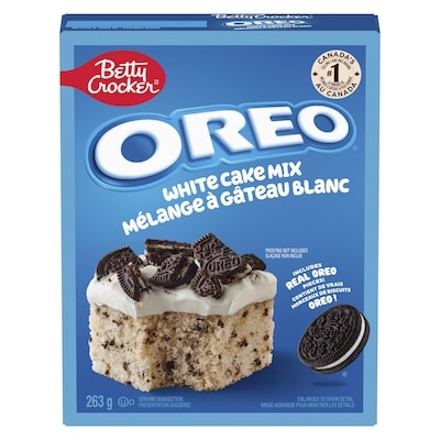 Betty Crocker OREO White Cake Mix with OREO Cookie Pieces, 6 Servings 263 g, $1.52/100g