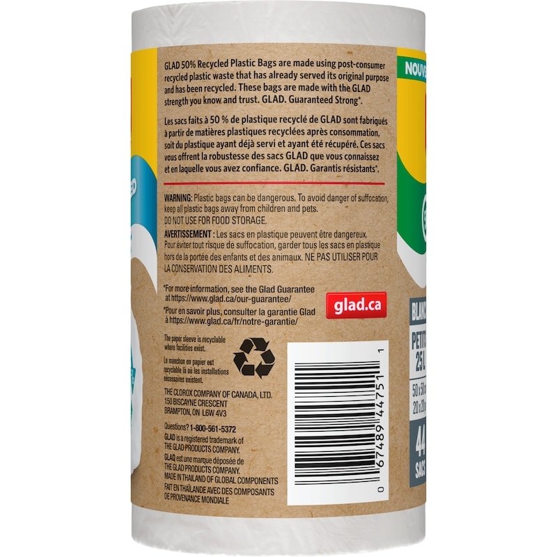 Bags White Small 25 L