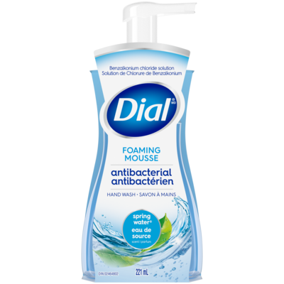 Dial Savon à mains moussant antibactérial, eau de source 221 ml, 1,94 $/100ml