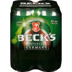 Becks Beer (ID required at pick-up) 4x500.0 ml, $0.80/100ml