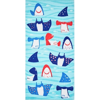 Everyday Essentials Serviette de plage – requins 1 ea, 10,00 $/1ch