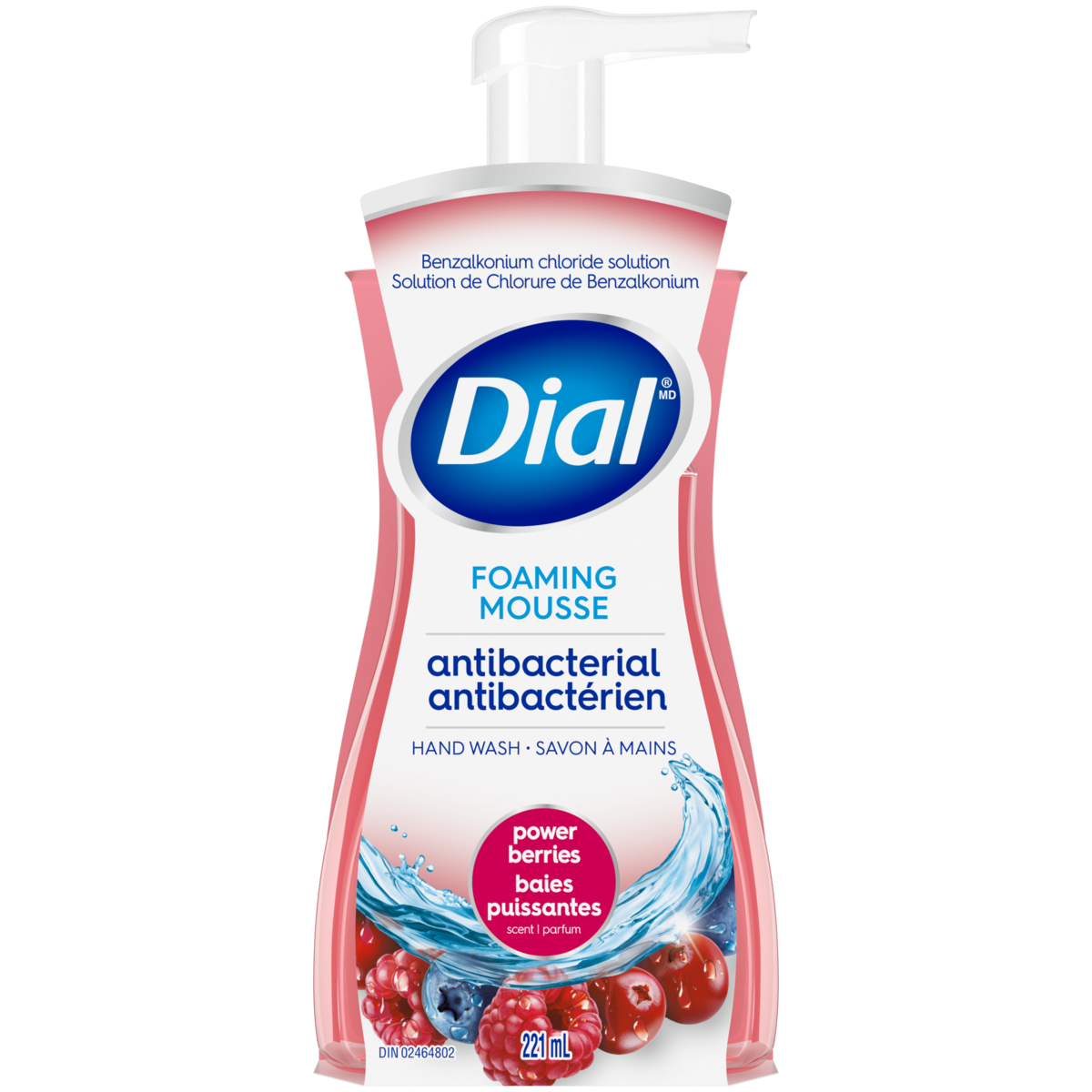 Dial Antibacterial Foaming Hand Wash, Power Berries 221 ml, $2.17/100ml