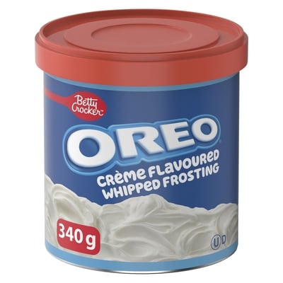 Betty Crocker Oreo Creme Flavoured Whipped Frosting  340 g, $1.32/100g