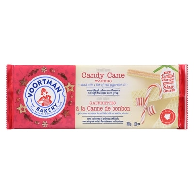 Voortman Candy Cane Wafers Limited Edition 300 g, $1.33/100g