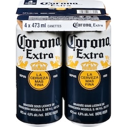 Corona Bière (Pièce d’identité requise au moment du ramassage) 4x473.0 ml, 0,77 $/100ml