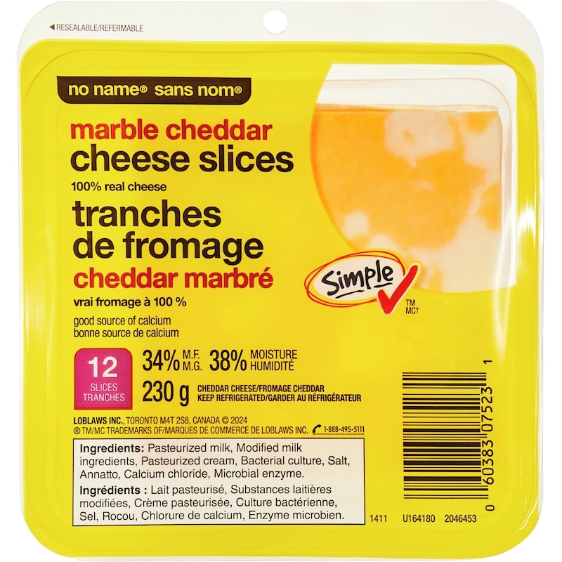 Marble Cheddar Cheese Slices
