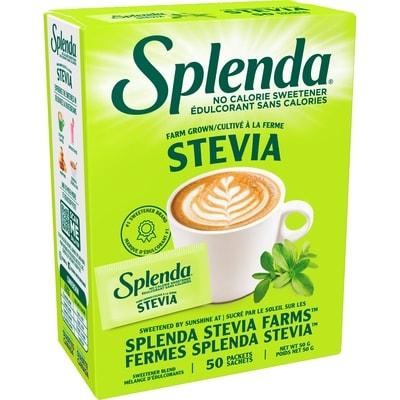 Sachets d'édulcorant à la stévia 50ct