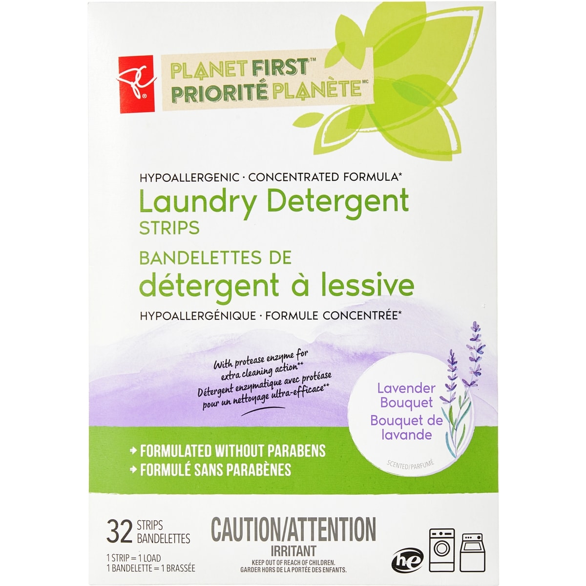 President's Choice Planet First™ Laundry Strips Lavender Scent 32 ea, $0.31/1ea