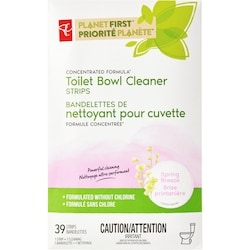 le Choix du Président Bandelettes de nettoyant pour cuvette au parfum de brise printanière Priorité Planète 39 ea, 0,26 $/1ch