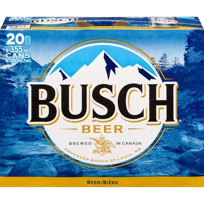 Busch Beer (ID required at pick-up) 20x355.0 ml, $0.44/100ml