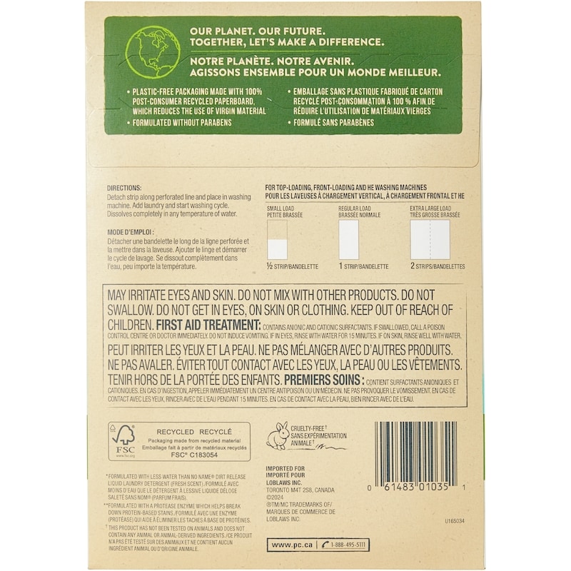 Planet First™ Laundry Strips Fresh Breeze Scent
