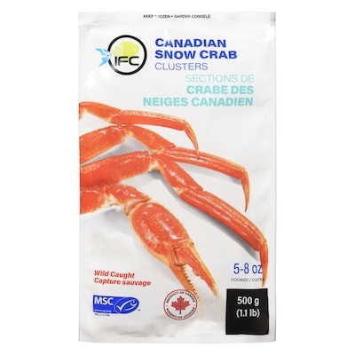 IFC seafood Canadian Snow Crab Clusters Wild Caught 500 g, $4.60/100g