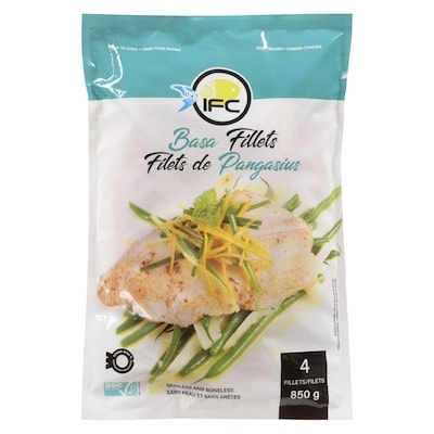 IFC seafood Basa Fillets Skinless And Boneless 850 g, $1.29/100g