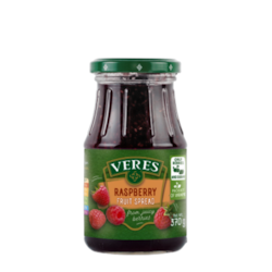 Veres Raspberry Jam 630 g, $1.35/100g