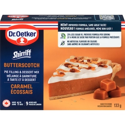 Dr Oetker Shirriff Butterscotch Pie Filling & Dessert Mix 133 g, $1.88/100g