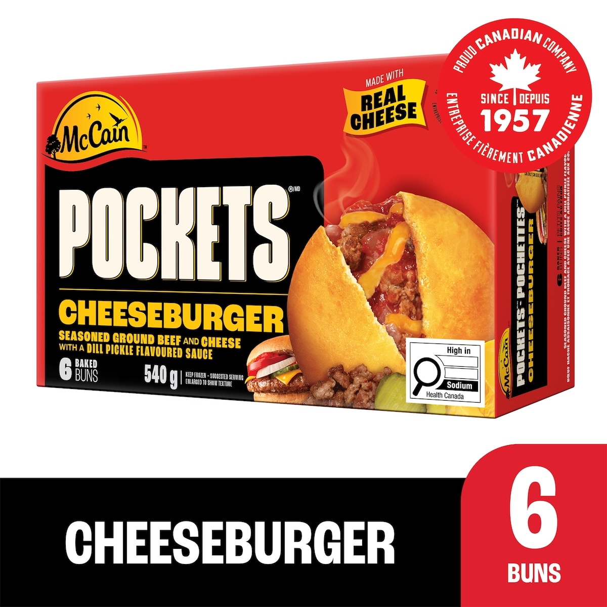 McCain Pockets Cheeseburger