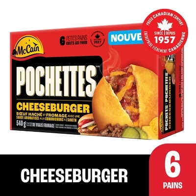 McCain Pochettesᴹᴰ Cheeseburger 540 g, 1,76 $/100g
