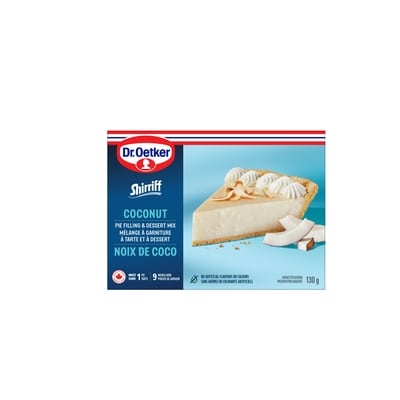 Dr. Oetker Shirriff mélange à garniture à tarte et à dessert noix de coco 130 g, 2,15 $/100g
