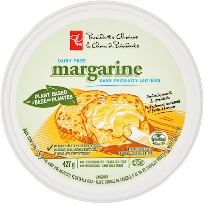 Margarine sans produits laitiers à base de plantes