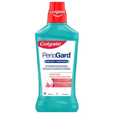 Colgate Perioguard protect rince-bouche pour gencives, menthe 1 l, 1,00 $/100ml