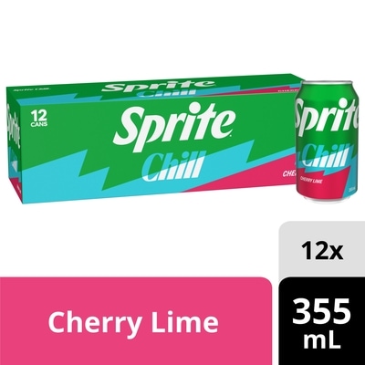 Sprite Lemon Lime Soda Chill Fridge Pack Cans 12x355.0 ml, $0.19/100ml