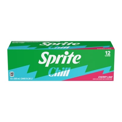 Sprite Lemon Lime Soda Chill Fridge Pack Cans 12x355.0 ml, $0.21/100ml